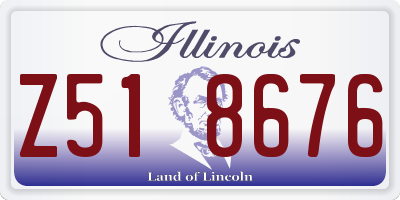 IL license plate Z518676