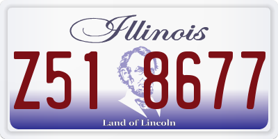 IL license plate Z518677
