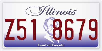 IL license plate Z518679