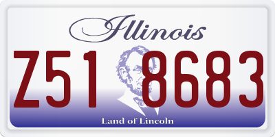 IL license plate Z518683
