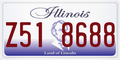 IL license plate Z518688
