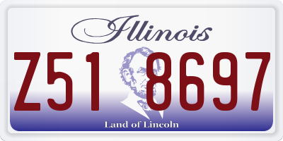 IL license plate Z518697
