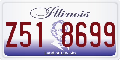 IL license plate Z518699