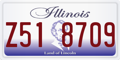 IL license plate Z518709