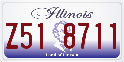 IL license plate Z518711