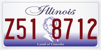 IL license plate Z518712