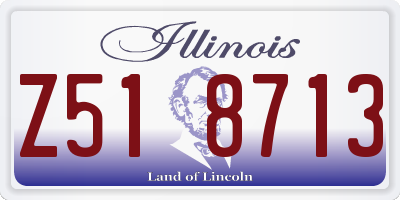 IL license plate Z518713