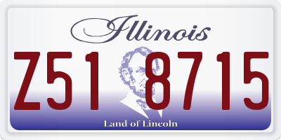 IL license plate Z518715