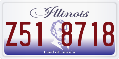 IL license plate Z518718