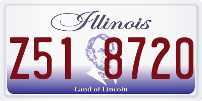 IL license plate Z518720