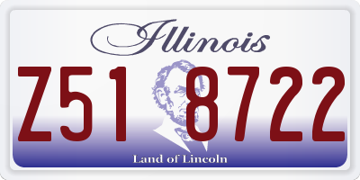 IL license plate Z518722