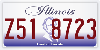 IL license plate Z518723