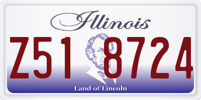 IL license plate Z518724
