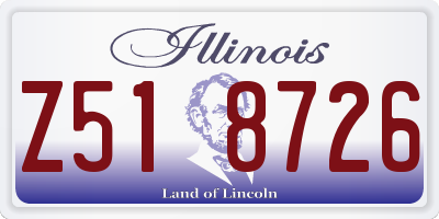 IL license plate Z518726