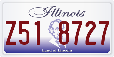 IL license plate Z518727