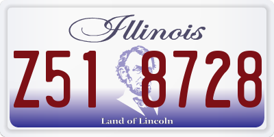 IL license plate Z518728