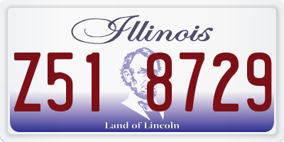 IL license plate Z518729