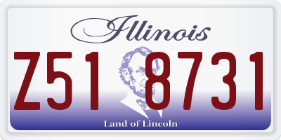 IL license plate Z518731