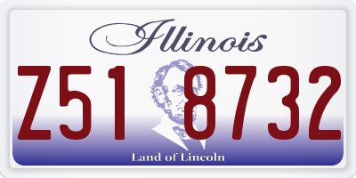 IL license plate Z518732