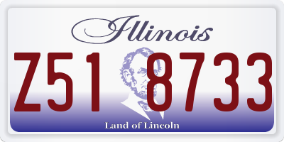 IL license plate Z518733