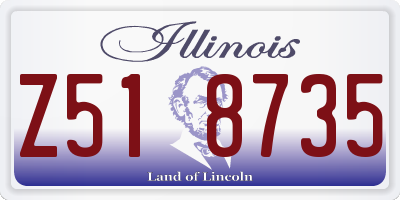 IL license plate Z518735