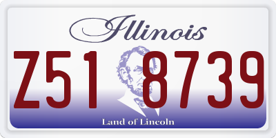 IL license plate Z518739