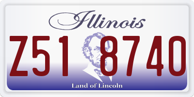IL license plate Z518740