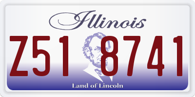 IL license plate Z518741