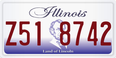 IL license plate Z518742