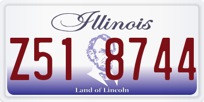 IL license plate Z518744