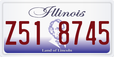 IL license plate Z518745