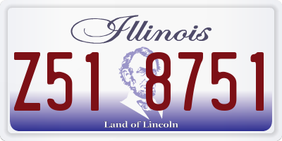 IL license plate Z518751