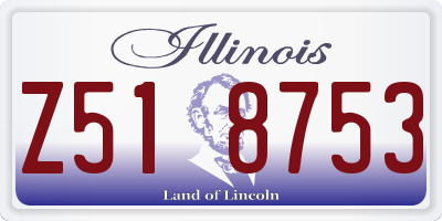 IL license plate Z518753
