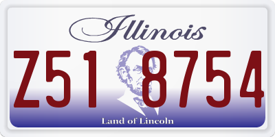 IL license plate Z518754