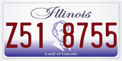 IL license plate Z518755