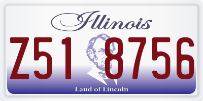 IL license plate Z518756