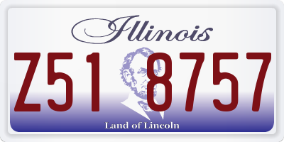 IL license plate Z518757
