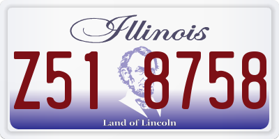 IL license plate Z518758