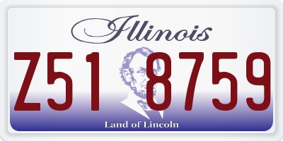 IL license plate Z518759