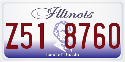 IL license plate Z518760