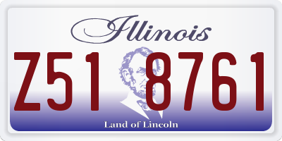 IL license plate Z518761