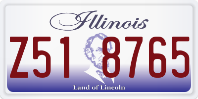 IL license plate Z518765