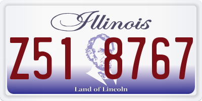 IL license plate Z518767