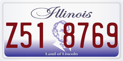 IL license plate Z518769
