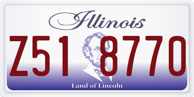 IL license plate Z518770