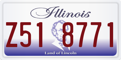 IL license plate Z518771