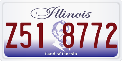 IL license plate Z518772