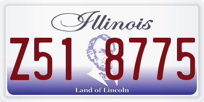 IL license plate Z518775