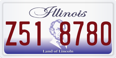 IL license plate Z518780