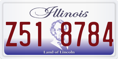 IL license plate Z518784